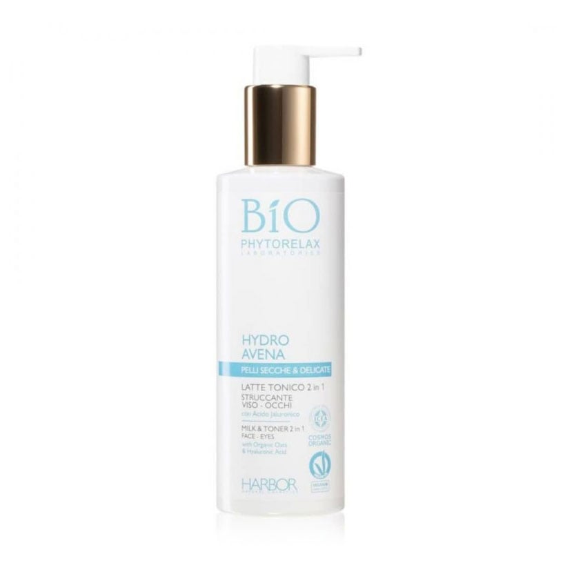 Уцінка! Молочко-тонік для обличчя та очей Phytorelax Laboratories Bio Phytorelax Hydro Avena Milk&amp;Toner 2in1, 200 мл